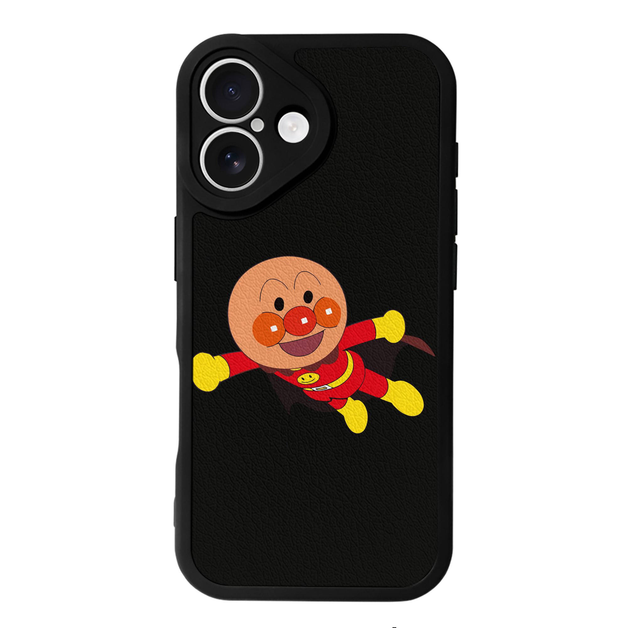 （画像用） アンパンマン Anpanman 【iPhone 16シリーズ対応】シリコンスマホケース（レザー調） 材質：シリコン
